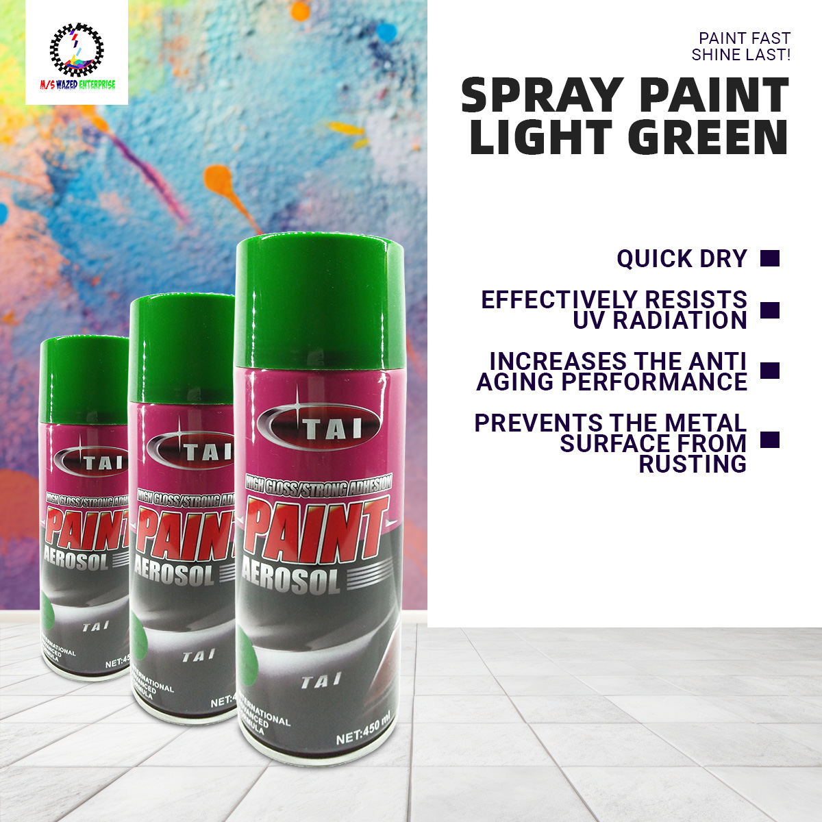 Picture of Spray paint Light Green