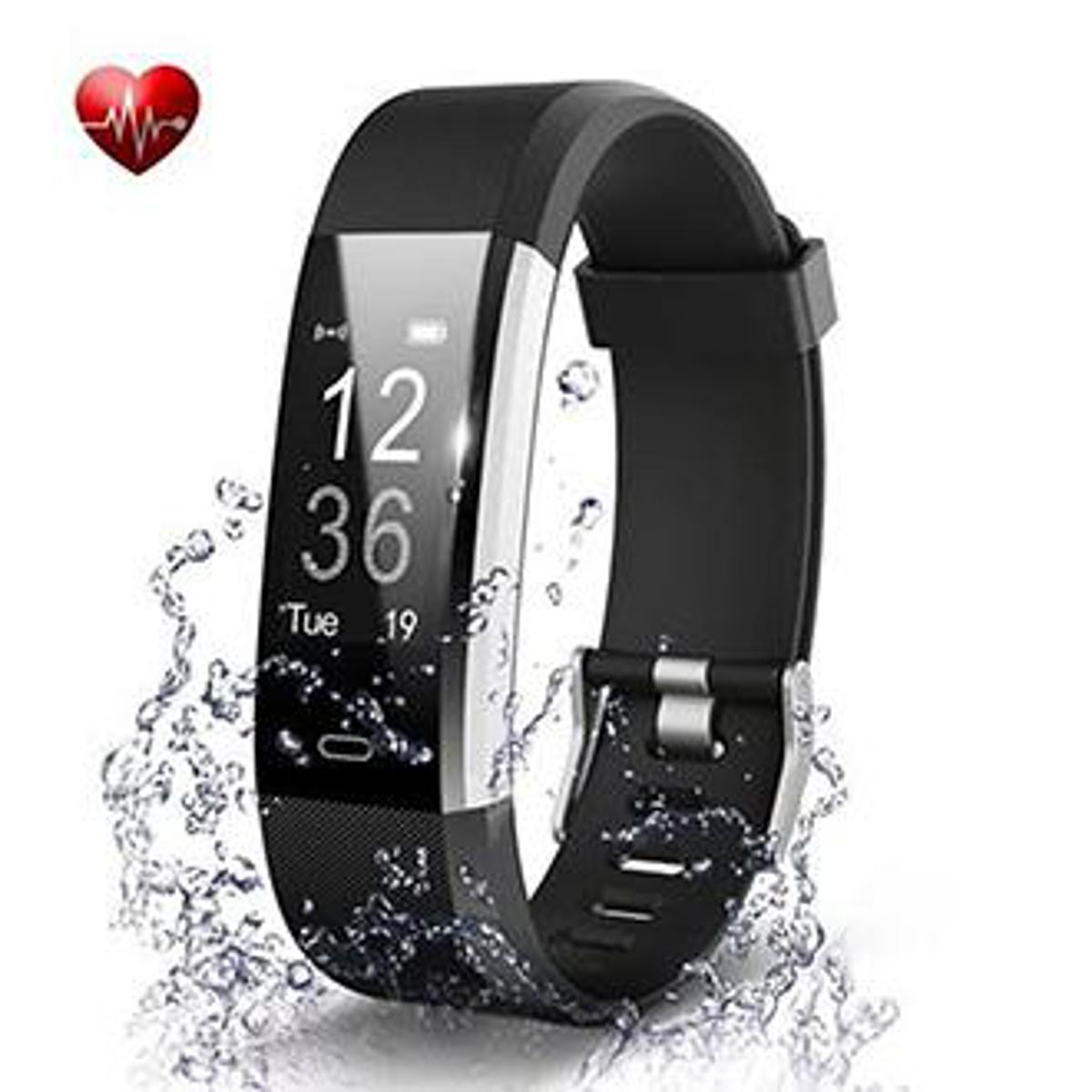 Picture of 115 PLUS Smart Bracelet Heart Rate Monitor Blood Pressure -Black