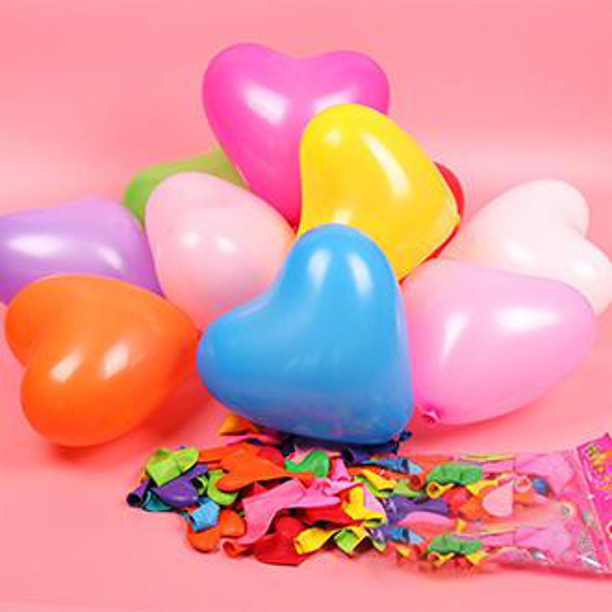 Picture of wedding birthday decorative balloons Red, blue, Yellow,Pink and white 100 pcs