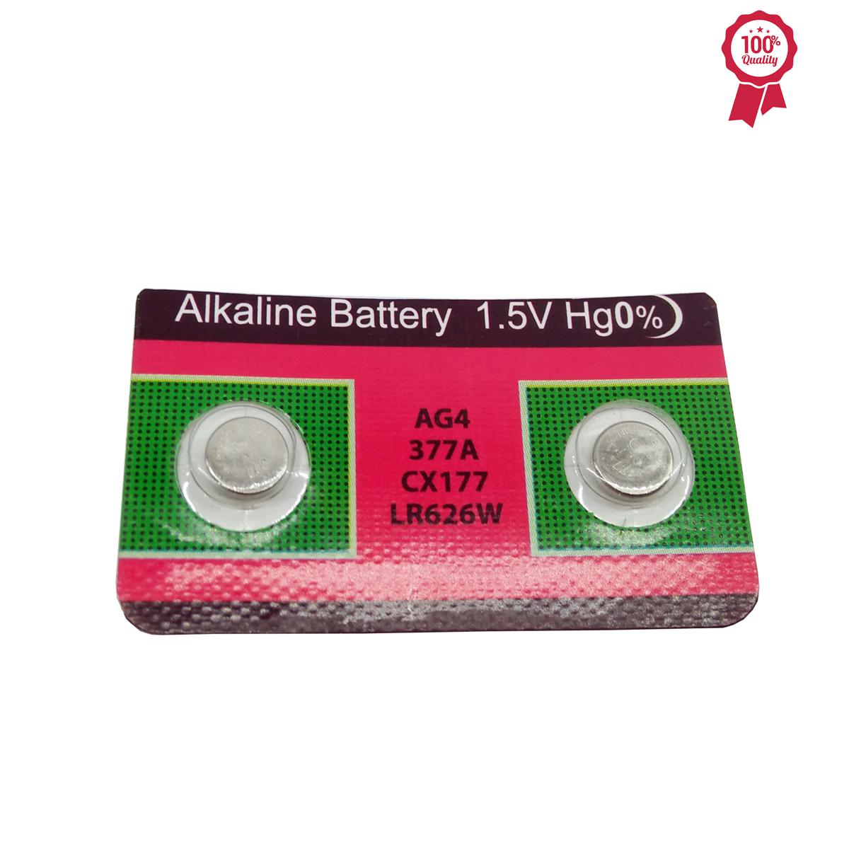 Picture of 2 psc watch battery 377A LR626W AG4 LR626 CX177 6.8 * 2.6 mm 1.5V Alkaline watch Accessories Electronic battery button cell battery