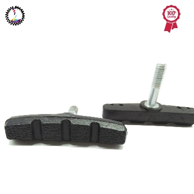 Picture of 1 Pair Bike Brakes Pads Set, 70mm for Cruiser MTB Mountain Bicycle Universal V-Brake Blocks with Hex Nut and Shims, No Noise No Skid