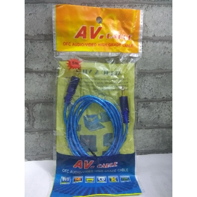 Picture of 3.5mm Jack Headphone Audio Cable 1 Male To 1 Female Stereo Audio Y Splitter Adapter - Blue and Black-1 PICES