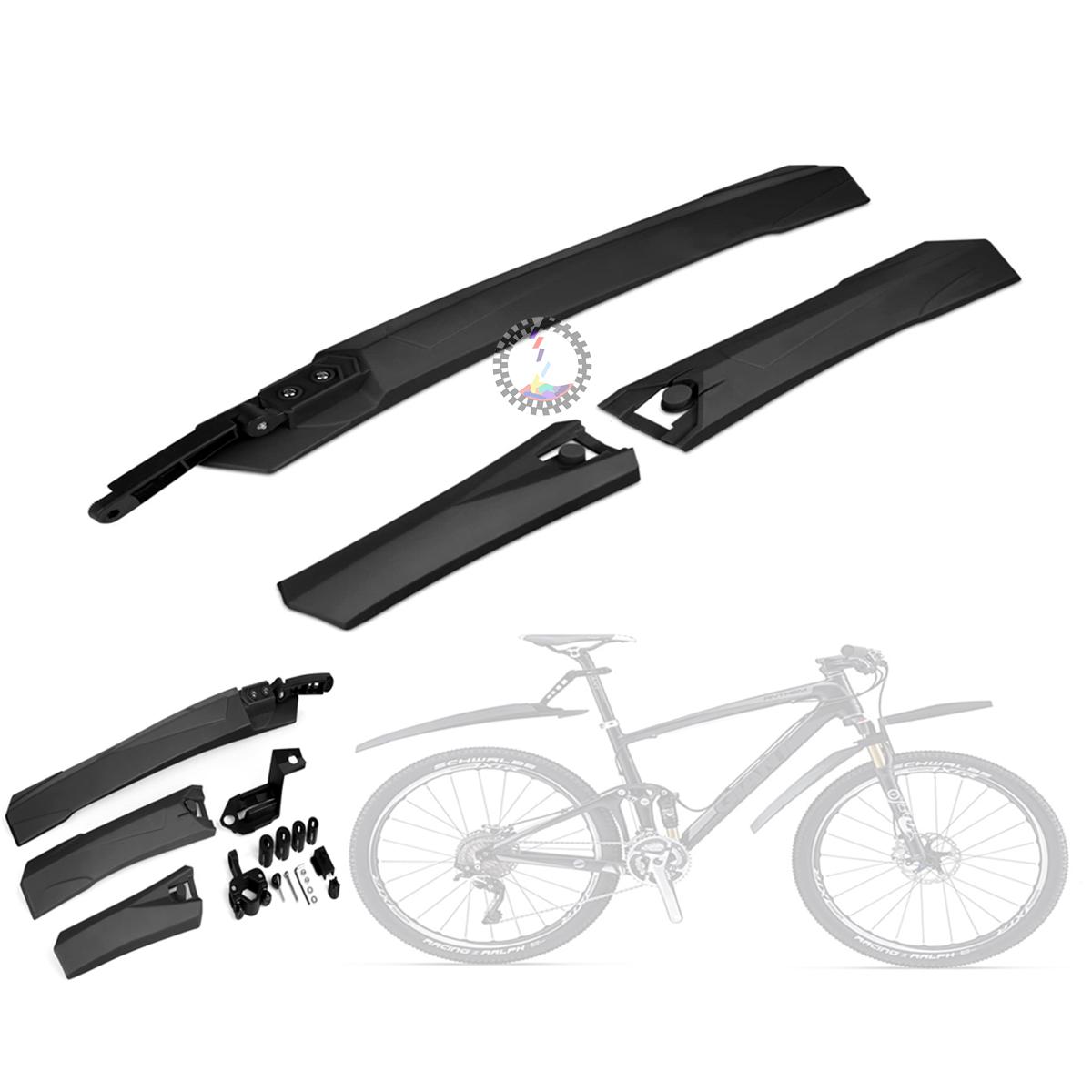 Picture of Bicycle Folding Front & Rear Mudguard Set - Black - Cycle Accessories