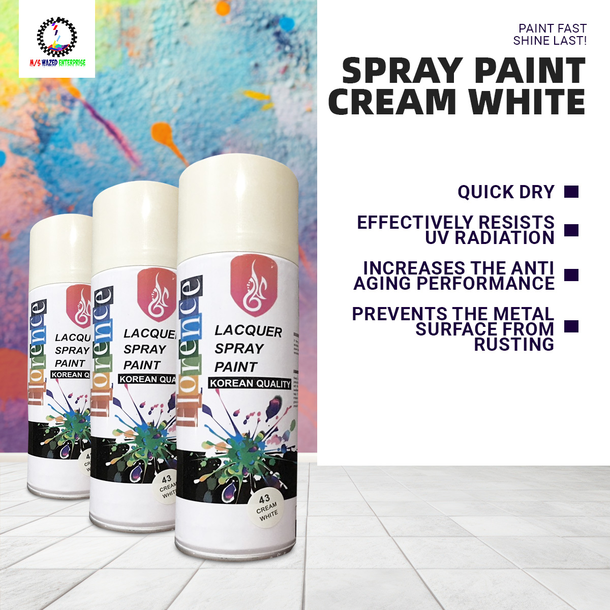 Picture of Spray Paint  Cream White