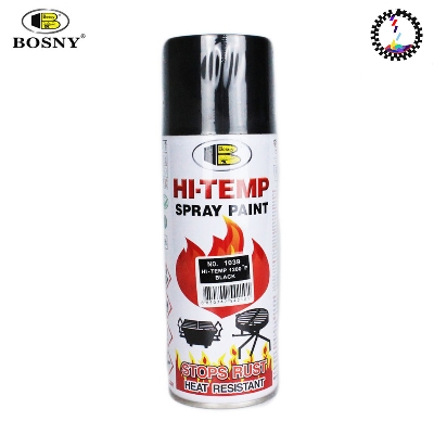 Picture of Bosny Hi-Heat Resistant 1200°F Aerosol Spray Paint (400 ml, Gloss Black)