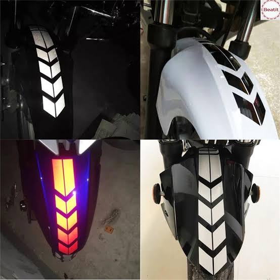 Picture of Motorcycle Reflective Sticker Moto Stickers and Decals Motorcycle Accessories Sticker On Bike Bicycle Mudguard Decoration