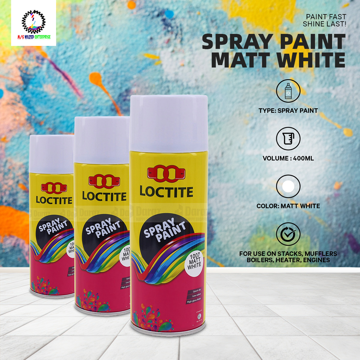 Picture of Spray paint  Matt white