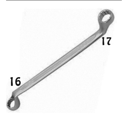 Picture of DROP FORGED (16X17 MM) Double Ring Spanner Wrench