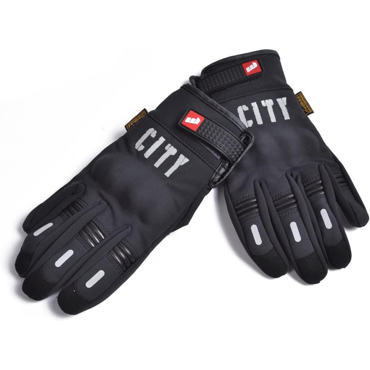 Picture of Motorcycle Riding Outdoor Full Finger Gloves -Color - Black