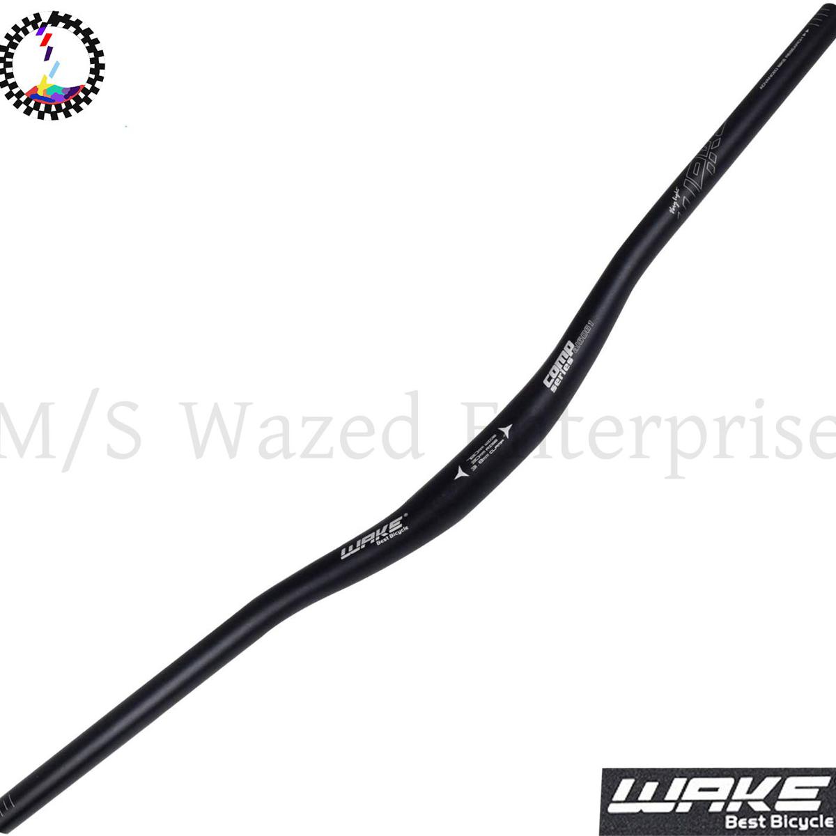Picture of Wake 780MM Mountain Bike Handlebar MTB 31.8MM Extra Long Bicycle Aluminium Handlebars for Downhill Cycling Racing Bicycle Accessories -Black