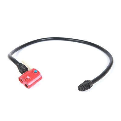 Picture of Bicycle & Ball Pumper Connection. Pumper pipe. Cycle er pumper er pipe.