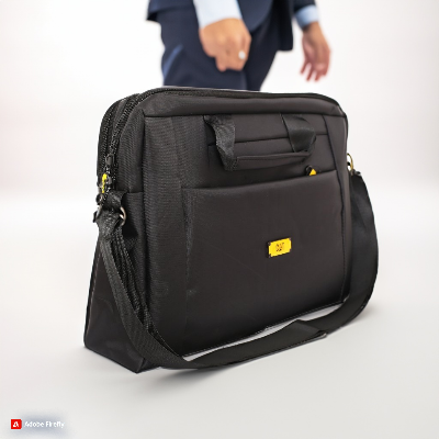 Picture of Dubai Cat Fabrics Office Bag For Men- Blue, coffee, Black.