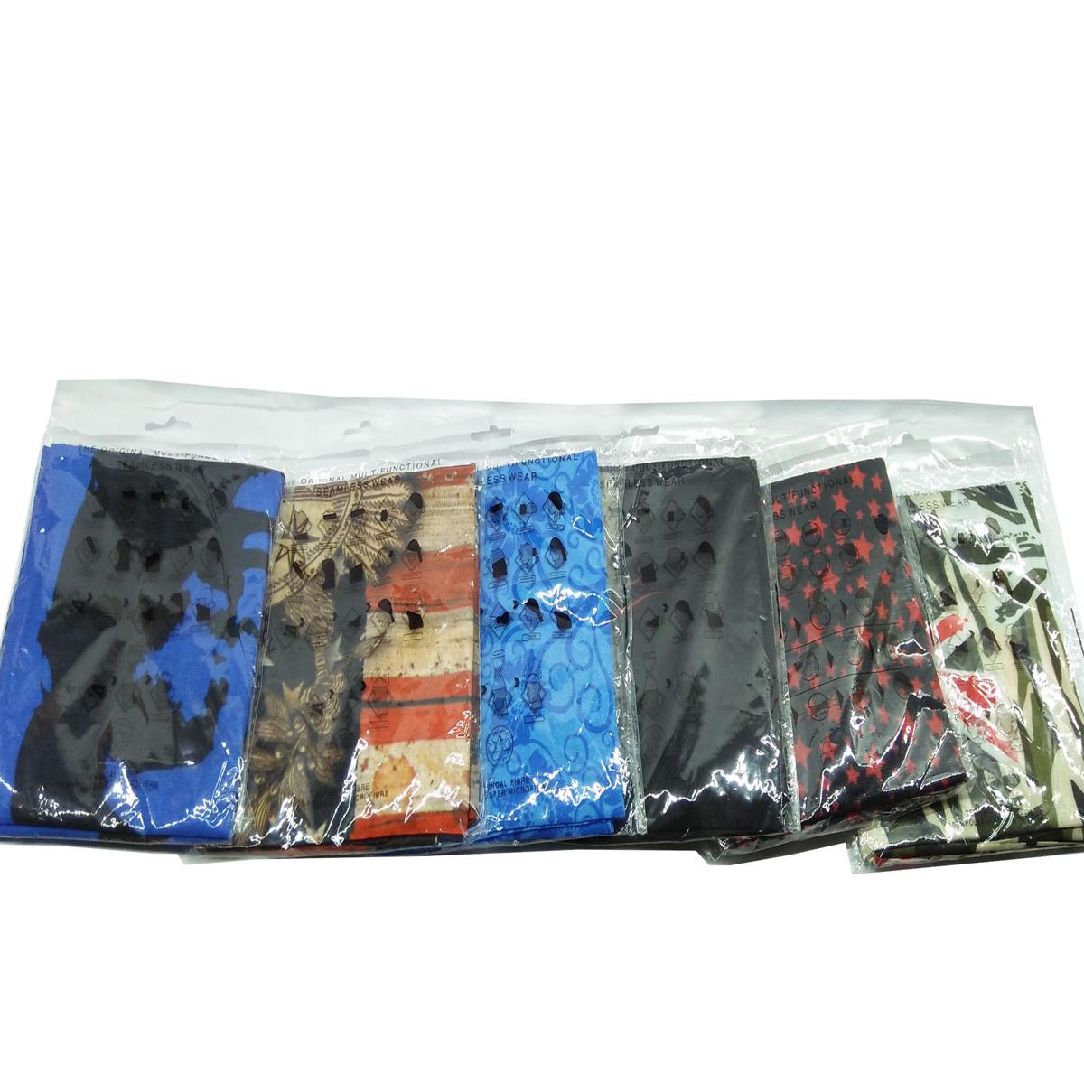 Picture of (11 Taka Deal) Outdoors Magic Headband White Multiple Design Print Cycling Face Masks Sports Bandana