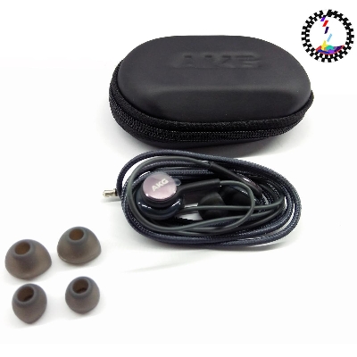 Picture of High Quality AKG Super Bass Earphone With Pouch - Black Headset In-Ear Earphone - Headphone