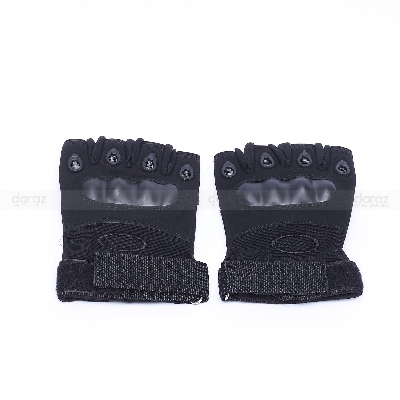 Picture of Men Half Finger Gloves Microfiber Sport Gloves For Outdoor Riding Fishing Hiking Training Skiing