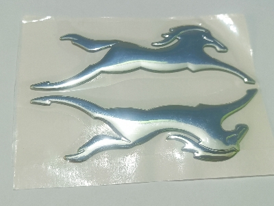 Picture of 2PS TVS Apache Horse Side Badge Logo/Decal Model Emblem 3D Adhesive Both Side of Petrol Tank Monogram Sticker for Bikes