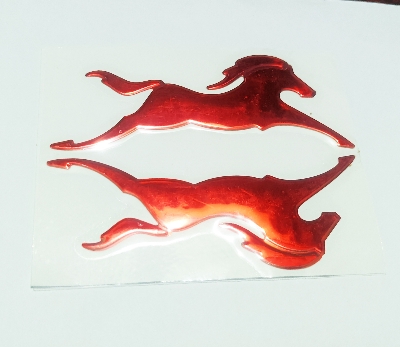 Picture of 2PS TVS Apache Horse Side Badge Logo/Decal Model Emblem 3D Adhesive Both Side of Petrol Tank Monogram Sticker for Bikes