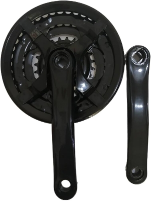 Picture of Bicycle Crank Set Made In Shanghai Durable Crankset 24-34-42T Crank with Chains Cover for Variable Speed Mountain Bike Bicycle Accessories