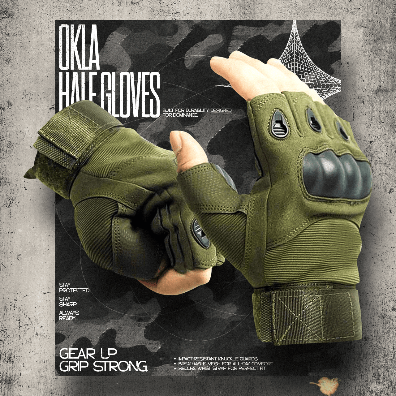 Picture of Half finger Military Grade Tactical Outdoor Hand Gloves