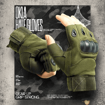 Picture of Half finger Military Grade Tactical Outdoor Hand Gloves