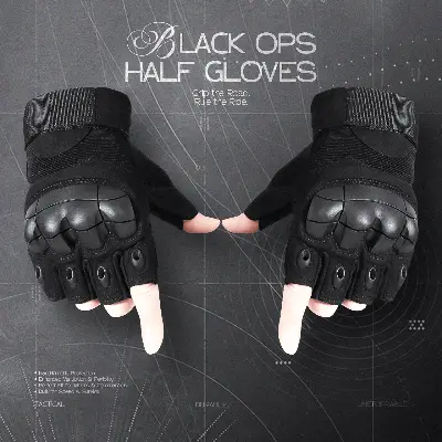 Picture of Half finger Military Grade Tactical Outdoor Hand Gloves