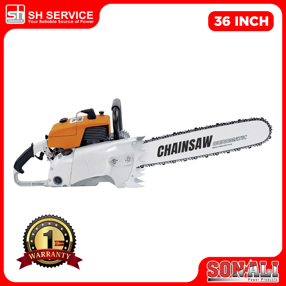 SONALI 36 Inch Guide Bar 46 RMX Ripping Petrol Chainsaw SPL070