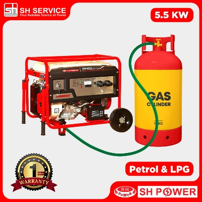 SH POWER 5.5KW Gas/LPG/Dual Fuel Generator SH6500ES-DF