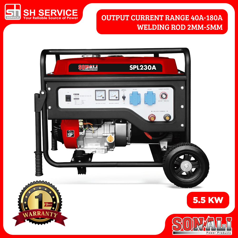 SONALI 5.5KW Petrol Welding Generator SPL230A