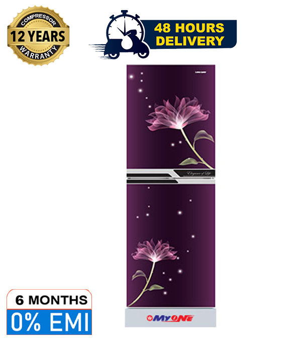 Picture of MYONE MY-175 Liter Frost Bottom Mount Perfume Lily Black Match Refrigerator