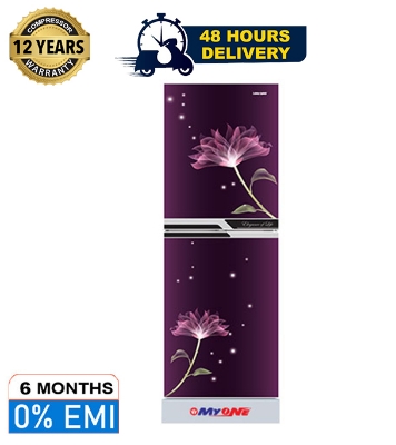 Picture of MYONE MY-175 Liter Frost Bottom Mount Perfume Lily Black Match Refrigerator