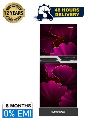 Picture of MYONE 165 Liter Frost Type Top Mount Refrigerator Pink Glow Black Match-165 (MY-1F5G)