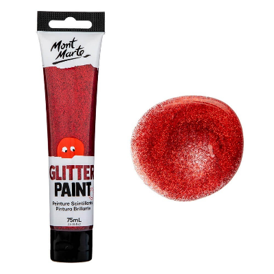Buy Mont Marte Glitter Paint 75ml-Red at Best Prices in Bangladesh