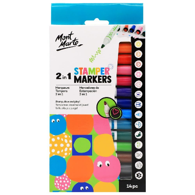 Buy mont-marte-2-in-1-stamper-marker-set-14pc at Best Prices in Bangladesh