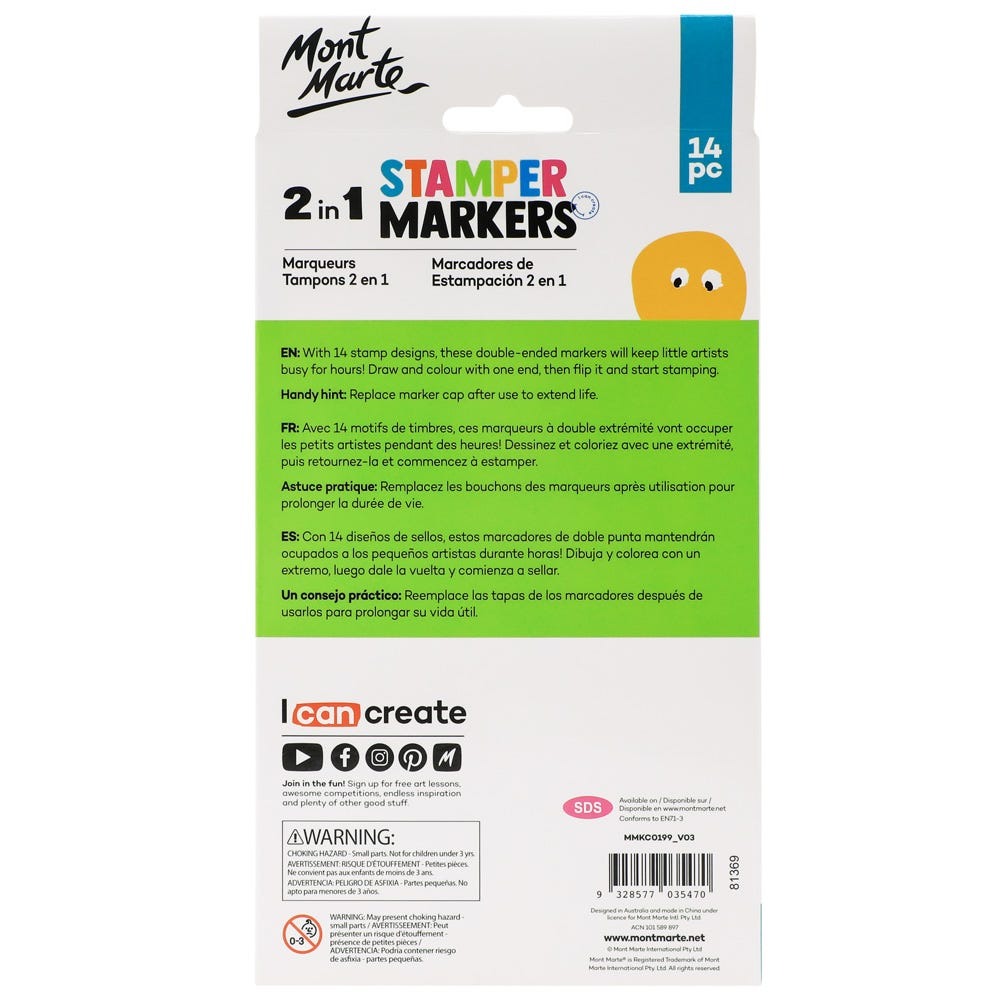Buy mont-marte-2-in-1-stamper-marker-set-14pc at Best Prices in Bangladesh