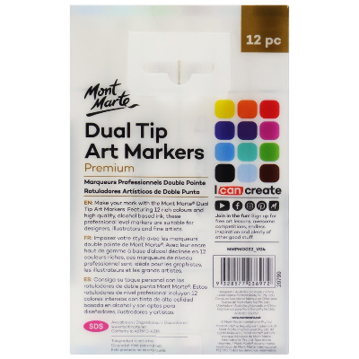 Buy mont-marte-dual-tip-alcohol-art-markers-12pc at Best Prices in Bangladesh