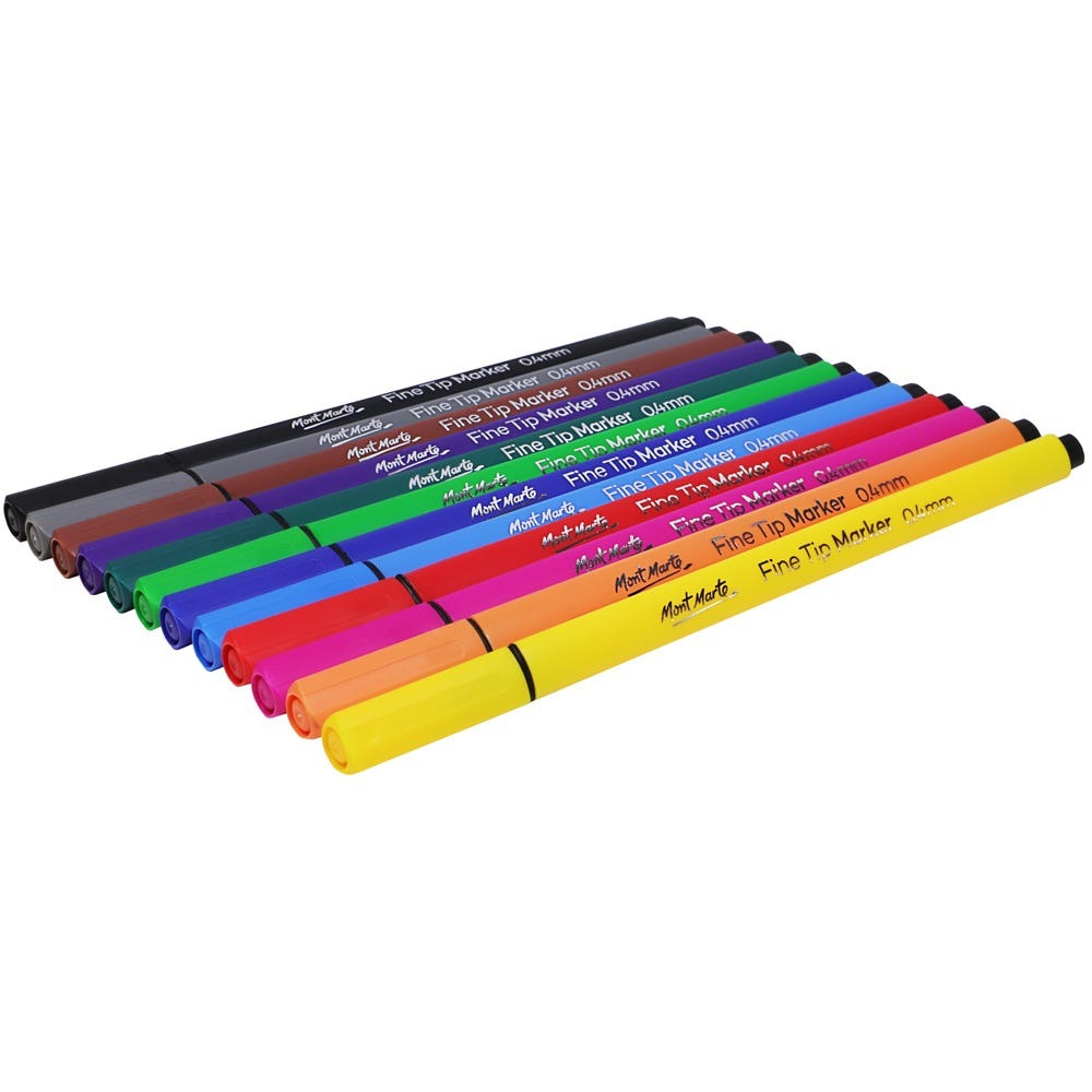 Buy mont-marte-fine-tip-marker-12pc-tri-grip-in-case at Best Prices in Bangladesh