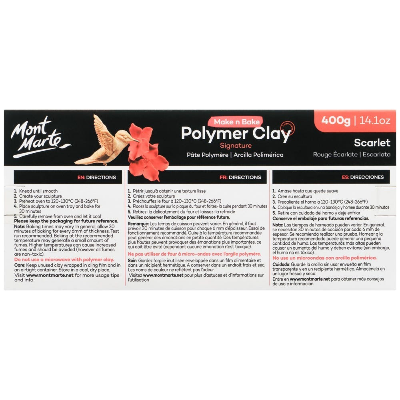 Buy mont-marte-make-n-bake-polymer-clay-400g-scarlet at Best Prices in Bangladesh