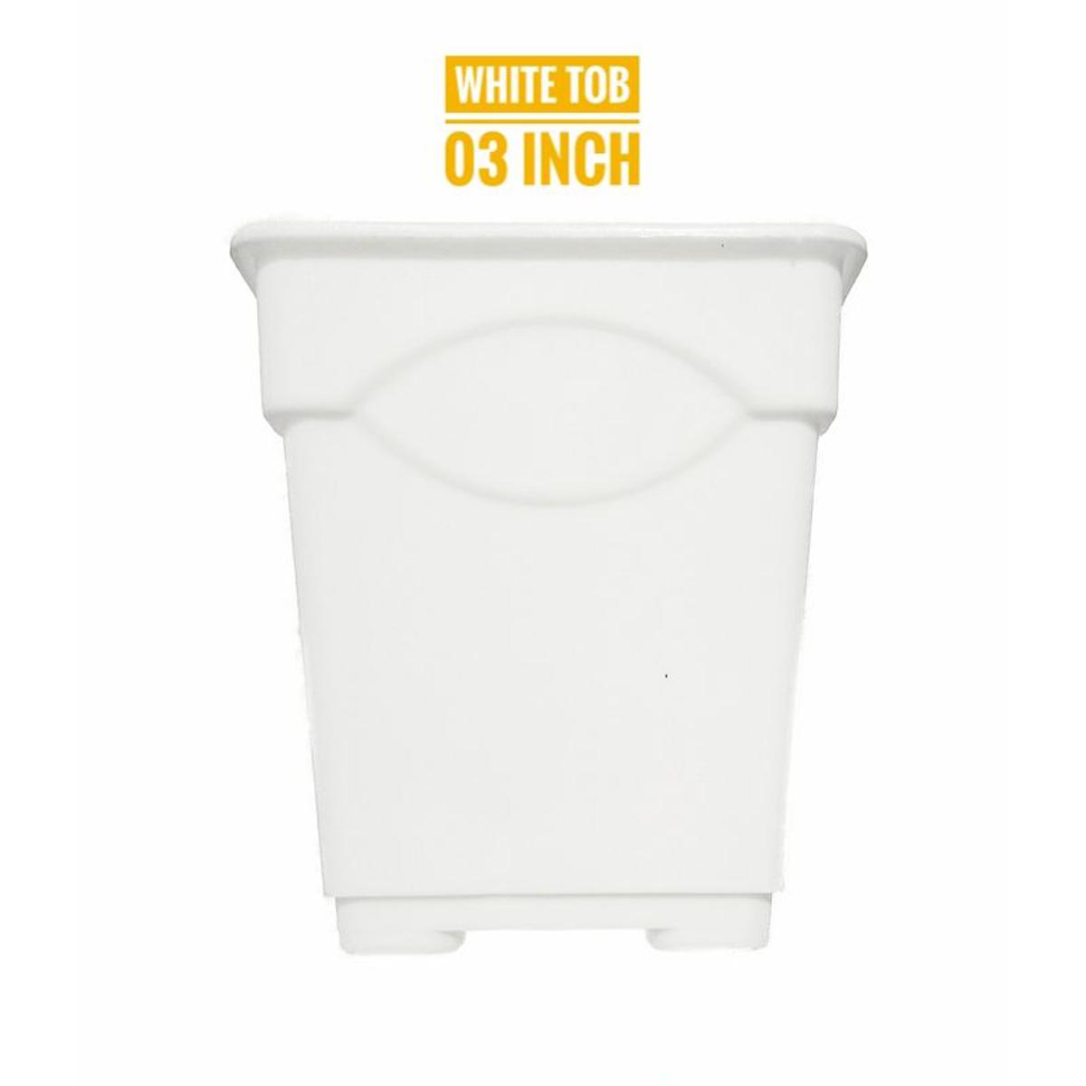 Picture of Planter pot white 3 inch Thai 6 pieces