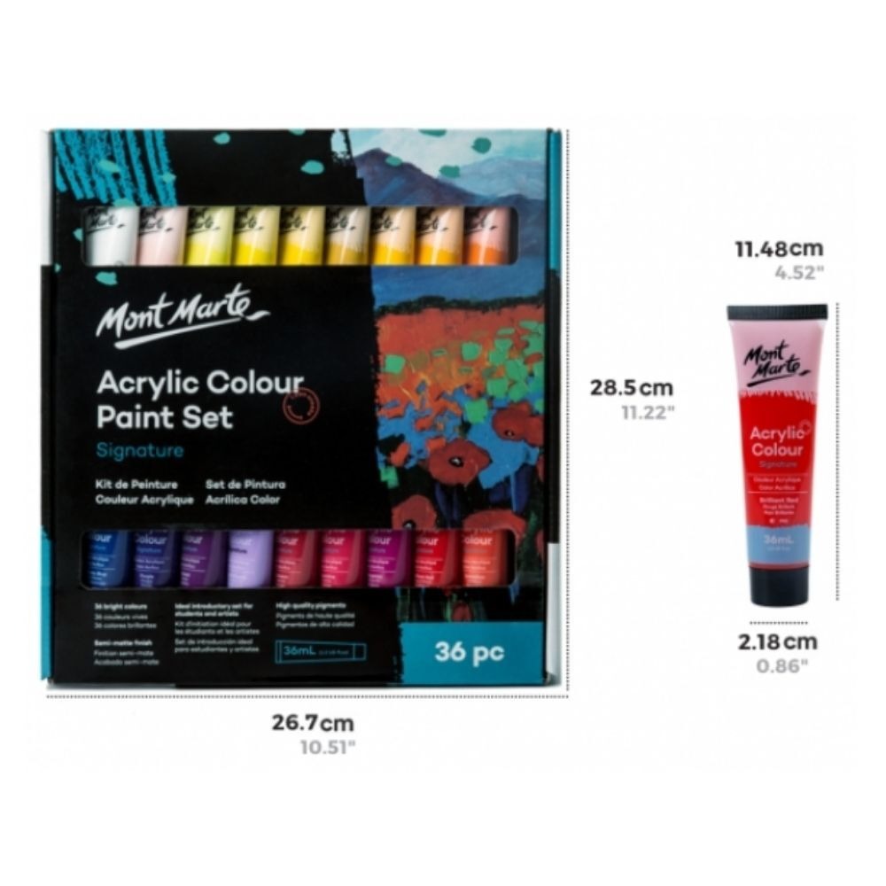 Buy mont-marte-signature-paint-set-acrylic-paint-36pc-x-36ml-tubes at Best Prices in Bangladesh