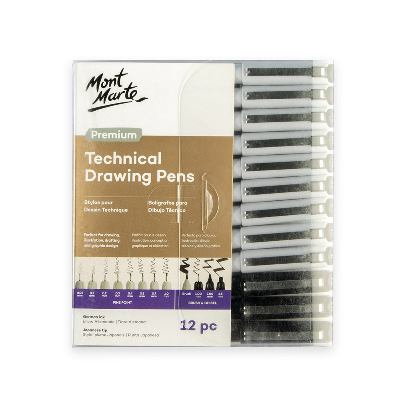 Buy Mont Marte Technical Drawing Pens 12pc at Best Prices in Bangladesh