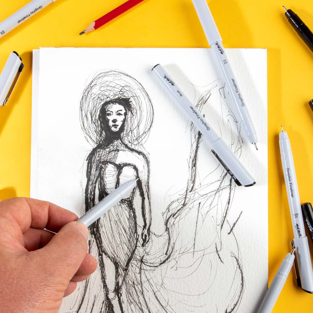 Buy Mont Marte Technical Drawing Pens 12pc at Best Prices in Bangladesh