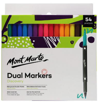 Buy mont-marte-dual-tip-markers-discovery-54pc at Best Prices in Bangladesh