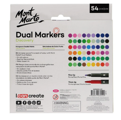 Buy mont-marte-dual-tip-markers-discovery-54pc at Best Prices in Bangladesh