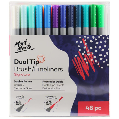 Buy mont-marte-dual-tip-brushfineliners-48pc-tri-grip at Best Prices in Bangladesh