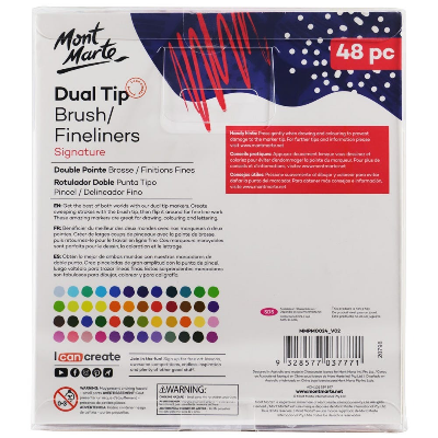 Buy mont-marte-dual-tip-brushfineliners-48pc-tri-grip at Best Prices in Bangladesh