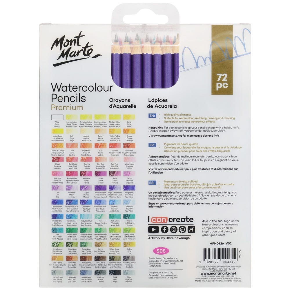 Buy mont-marte-watercolour-pencils-72pc at Best Prices in Bangladesh