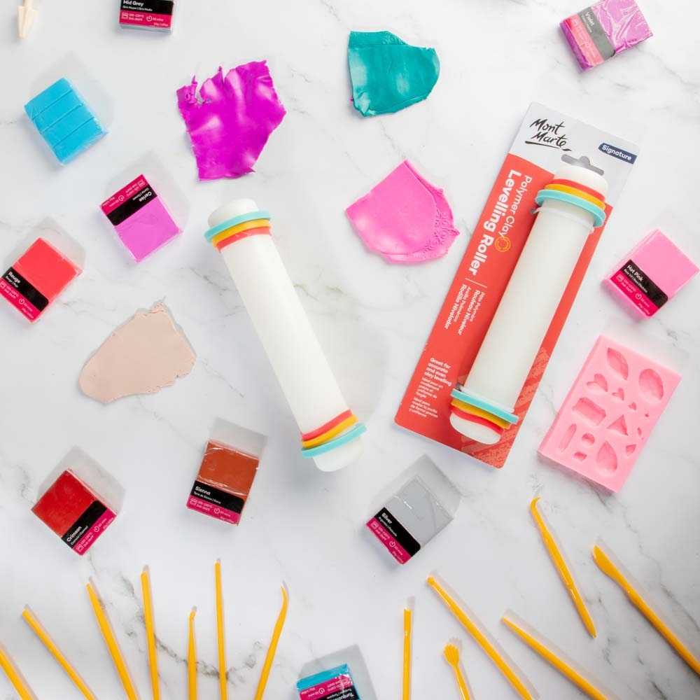 Buy Mont Marte Polymer Clay Levelling Roller With Bands-20cm at Best Prices in Bangladesh