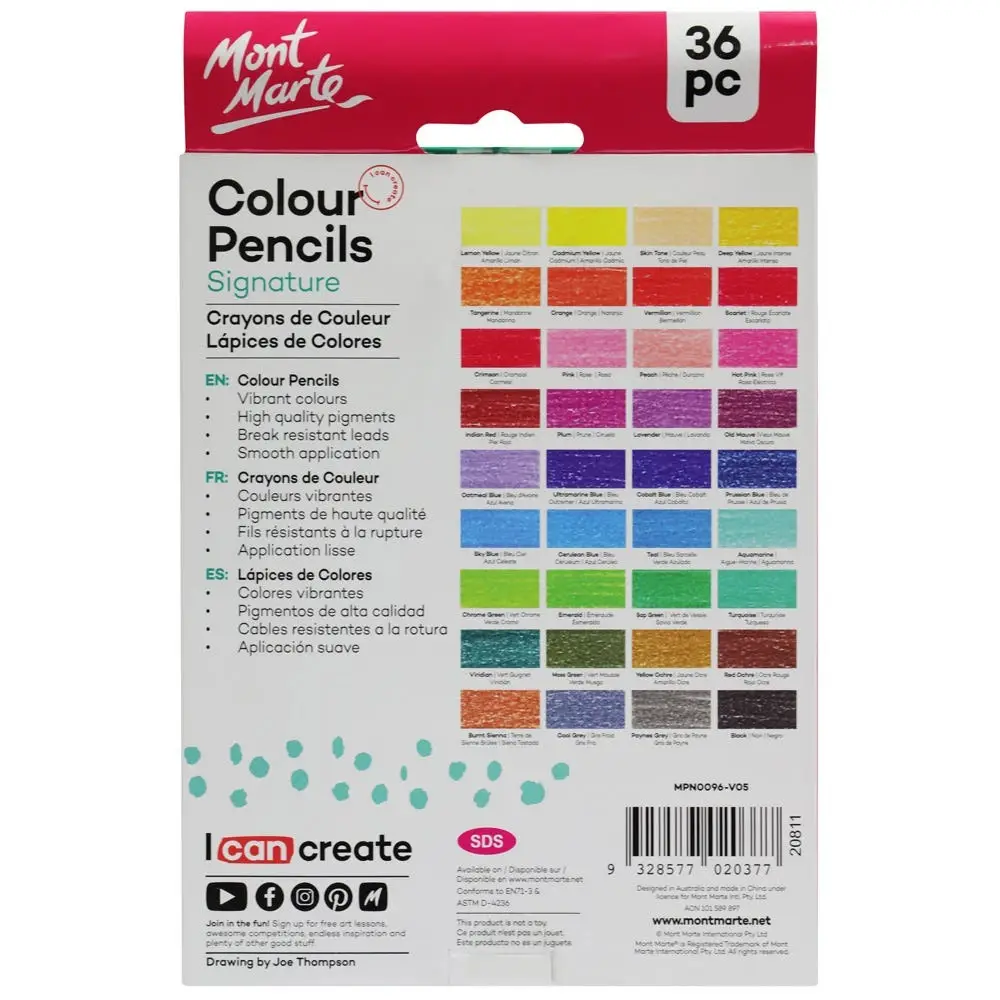 Buy mont-marte-colour-pencils-36pc-essential-colours at Best Prices in Bangladesh