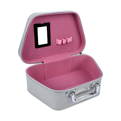 Buy Big Glitter Makeup Box Travel Friendly Makeup Organizer Sliver