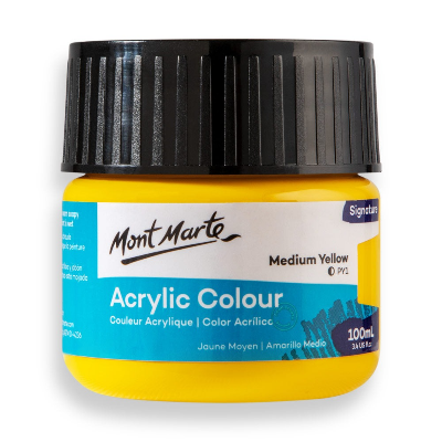 Buy Mont Marte ACRYLIC COLOR PAINT 100ML-MEDIUM YELLOW at Best Prices in Bangladesh